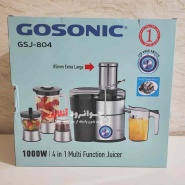 آبمیوه گیری گوسونیک گلو استیل 4 کاره 1000 وات GSJ-804