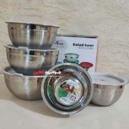 لگن استیل یونیک درب دار 5 عددی KL-19194