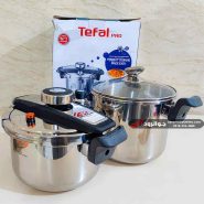 زودپز دوقلو تفال پرو 5+7 لیتر تمام استیل Tefal TF57