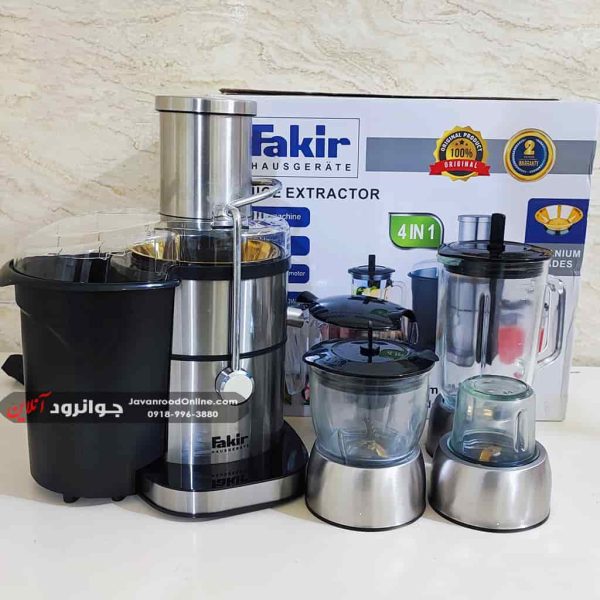 آبمیوه گیر لمسی تیغه طلایی 4 کاره مدل Fakir KF956