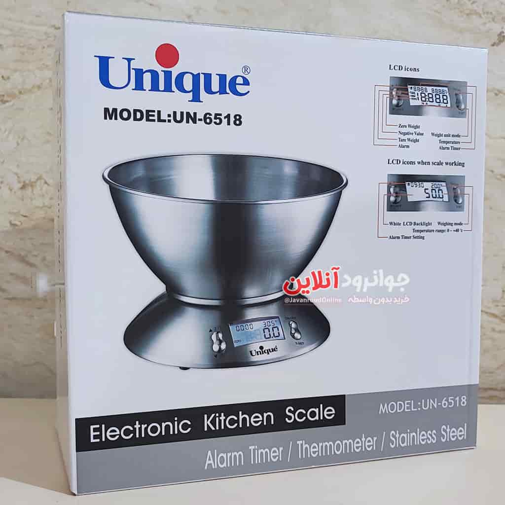 ترازو آشپزخانه گرمی یونیک Unique UN-6518