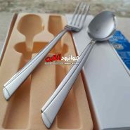 قاشق چنگال استیل یونیک طرح ناخنی جعبه 12 عددی 5 میل اصل G-4