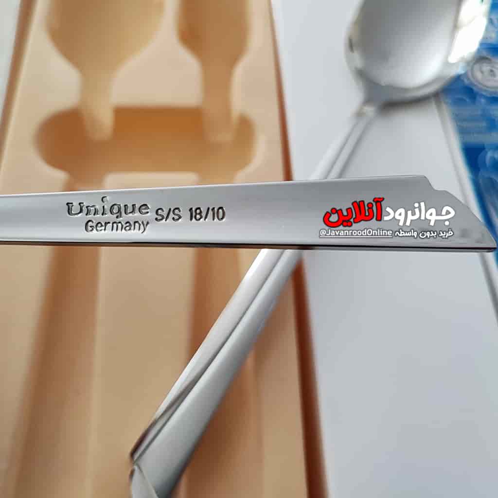 قاشق چنگال استیل یونیک طرح ناخنی جعبه 12 عددی 5 میل اصل G-4