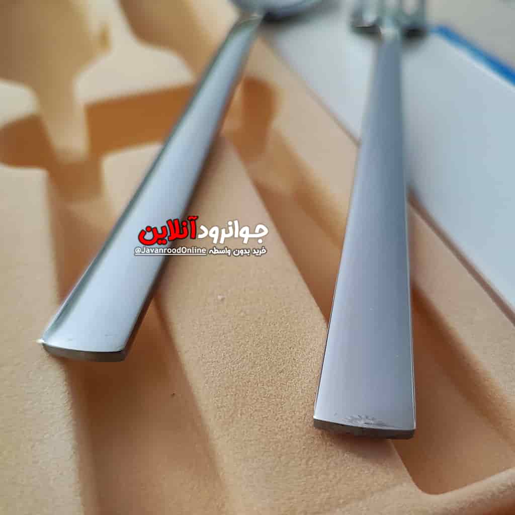 قاشق چنگال استیل یونیک طرح شیکاگو جعبه 12 عددی 5 میل اصل G-1