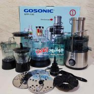 آبمیوه گیر غذاساز گوسونیک 10 کاره 800 وات Gosonic GFP-730