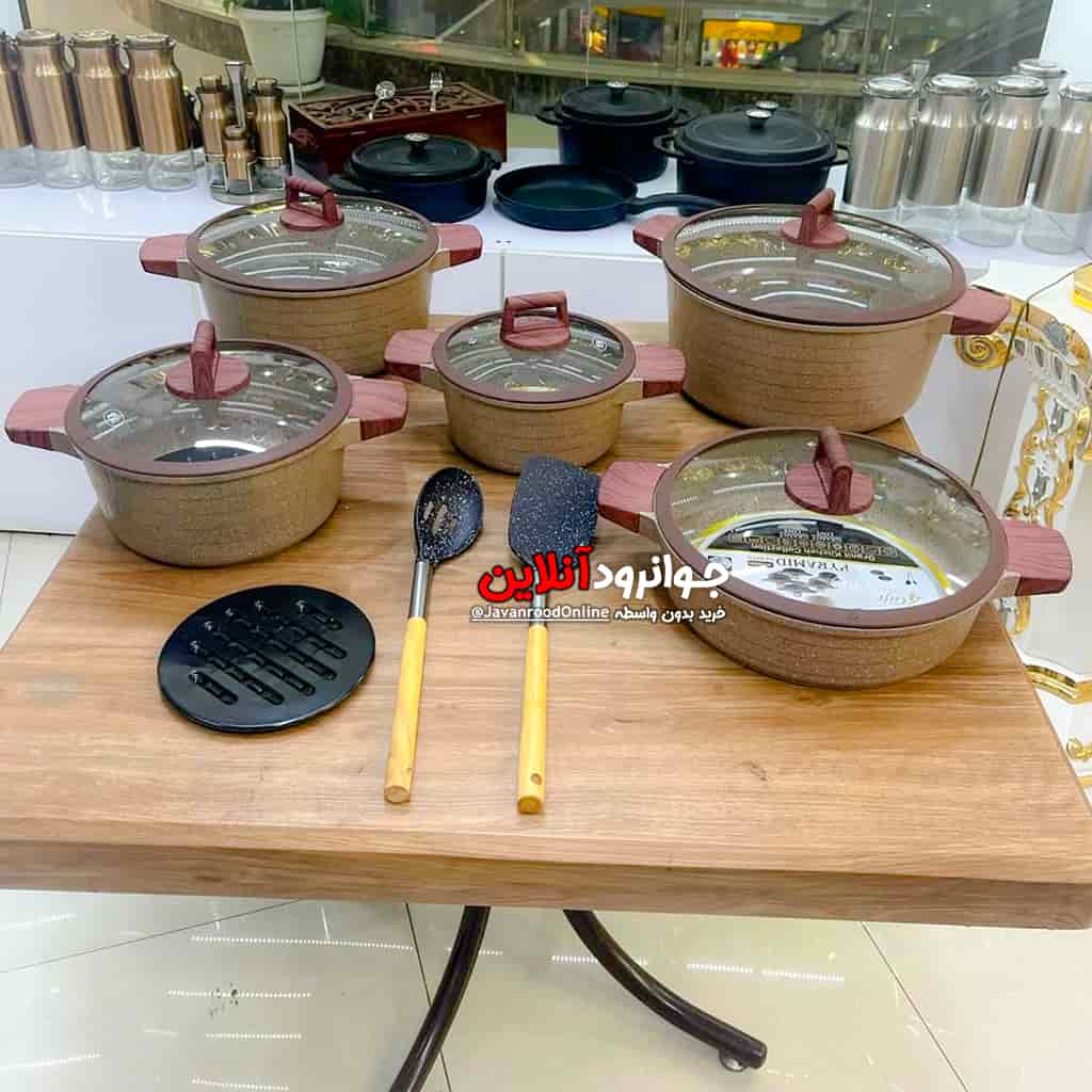 سرویس قابلمه آجری زیو مدل پیرامید PYRAMID ZIO ZCS-8540