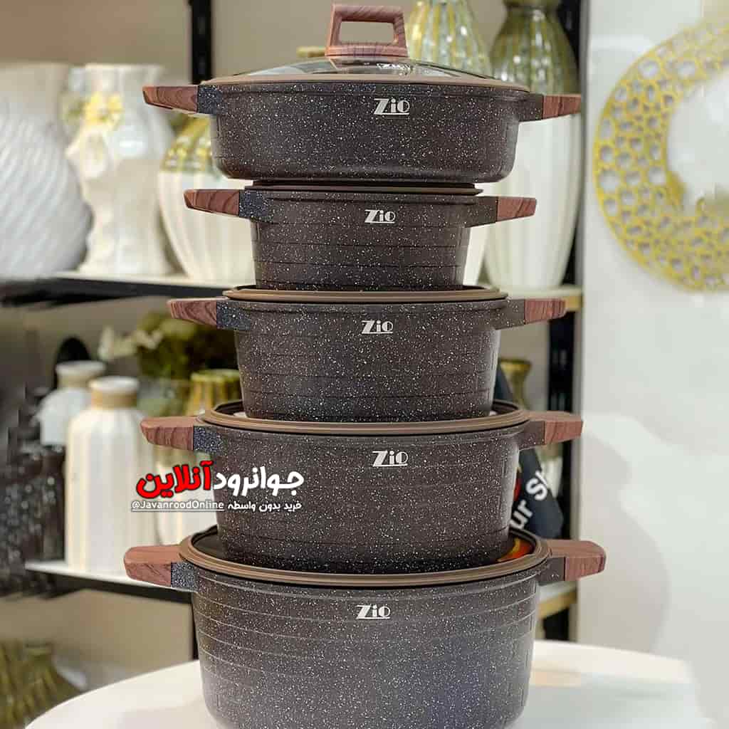 سرویس قابلمه زیو پیرامید 14 پارچه آجری PYRAMID ZIO ZCS-8540