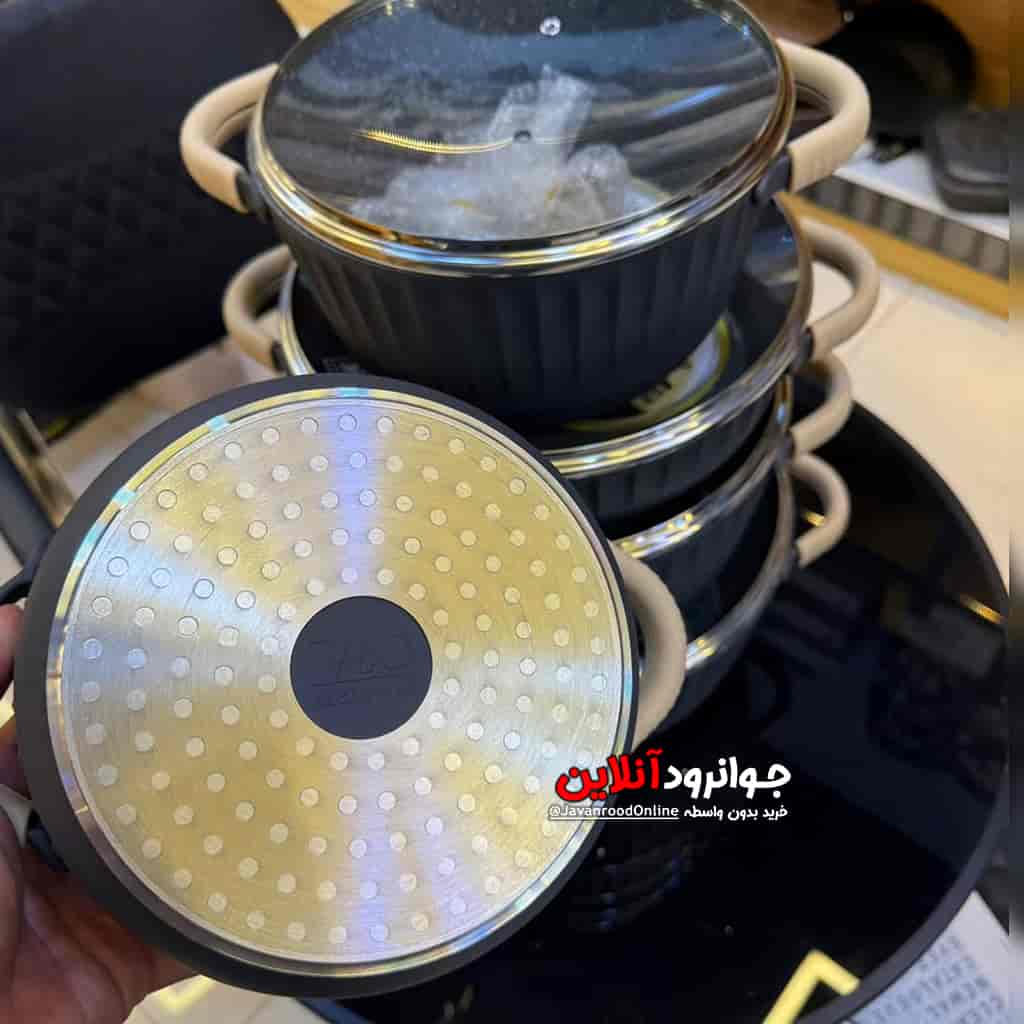 سرویس قابلمه زیو طرح کرون ZCS-8590 Crown Zio