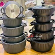 سرویس قابلمه زیو طرح کرون ZCS-8590 Crown Zio