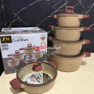 سرویس قابلمه زیو پیرامید 14 پارچه آجری PYRAMID ZIO ZCS-8540
