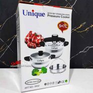 زودپز استیل یونیک 5+7 لیتر دوقلو مدل Unique 999Z