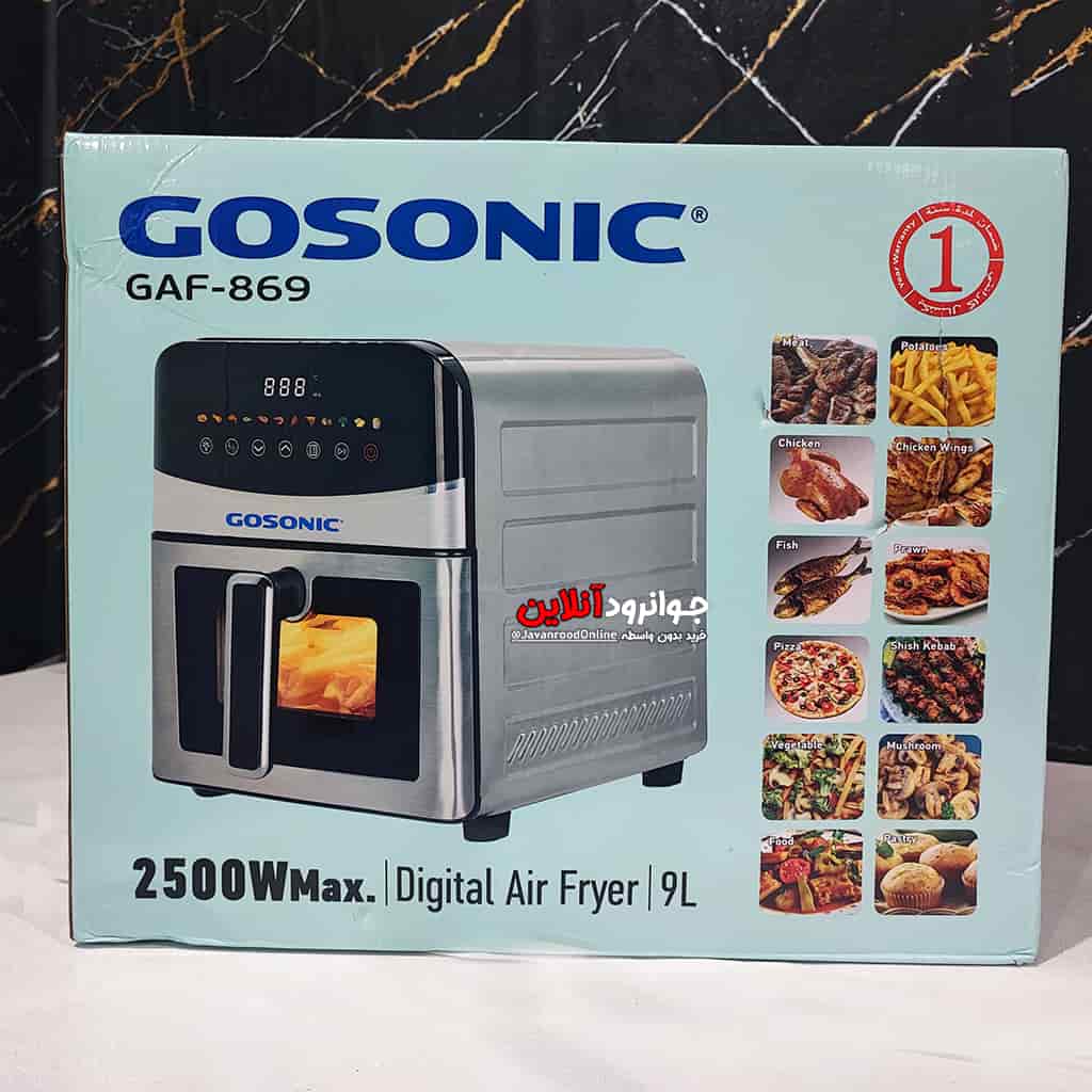 سرخ کن 9 لیتر گوسونیک 2500 وات 2 المنت Gosonic GAF-869