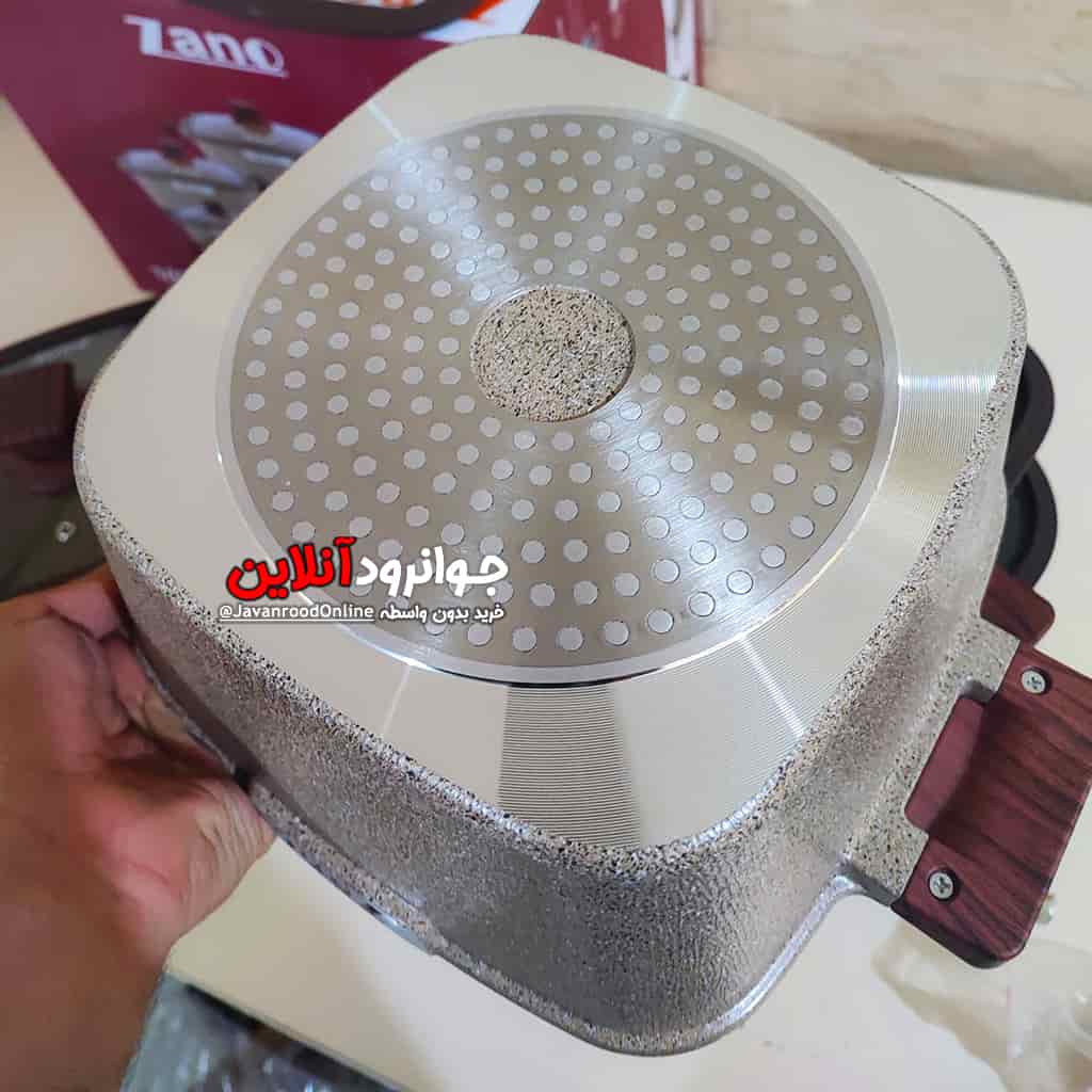 سرویس قابلمه زانو 10 پارچه مربع مدل ZA-1080 Zano