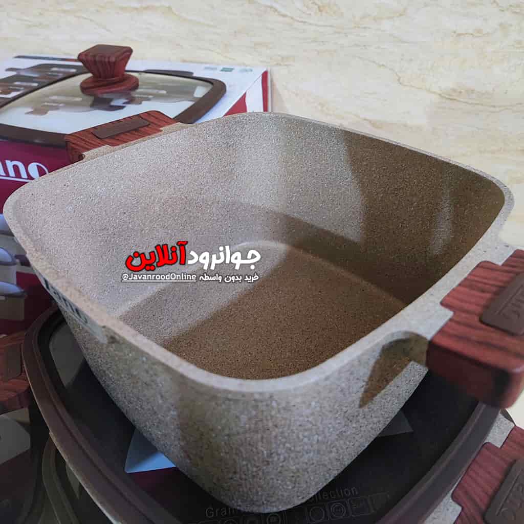 سرویس قابلمه زانو 10 پارچه مربع مدل ZA-1080 Zano
