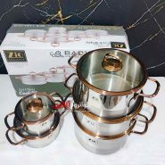 سرویس قابلمه زیو استیل 10 پارچه طرح بابیلون Zio ZCS-1330 Babylon