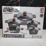 سرویس قابلمه لکسیکال 10 پارچه مربع آجری Lexical DCC-59710-5