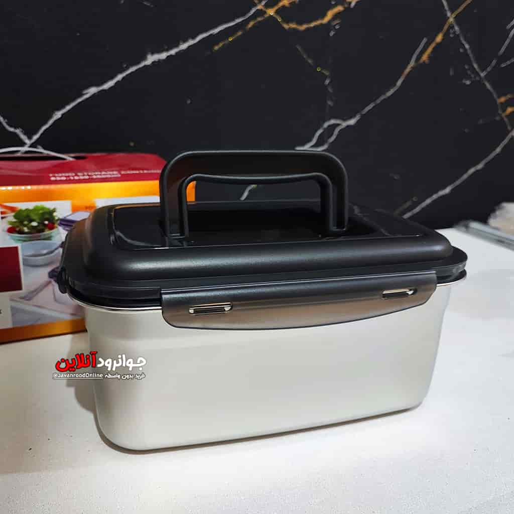 ظرف غذا یونیک لانچ باکس 3 عددی سایز بزرگ KL-19194 3600