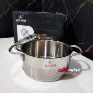 قابلمه استیل لایف اسمایل سایز 20 مدل Life Smile Lifep-12-20Silver