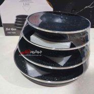 تابه دسته دار لاو اسمایل 4 عددی گرانیتی Love Smile BM-72