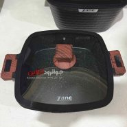 سرویس قابلمه زانو مربع آجری 10 پارچه Zano ZA-3539