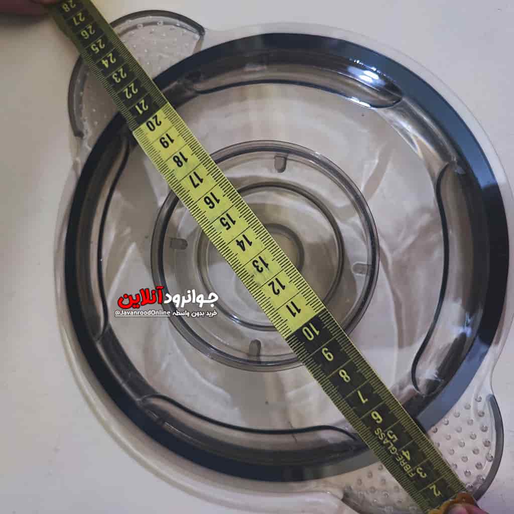 درپوش کاسه خردکن برقی 17 سانت با دسته 25 سانتی متر