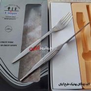 کارد و چنگال یونیک طرح کرال استیل 12 پارچه 6 نفره Uni-1