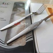 کارد و چنگال یونیک طرح کرال استیل 12 پارچه 6 نفره Uni-1