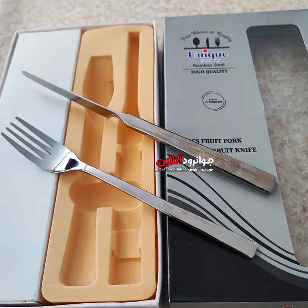 کارد و چنگال یونیک طرح شیکاگو استیل 12 پارچه 6 نفره Uni-4
