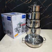 سرویس قابلمه کرکماز 10 پارچه استیل A-1901 Pro Astra Korkmaz