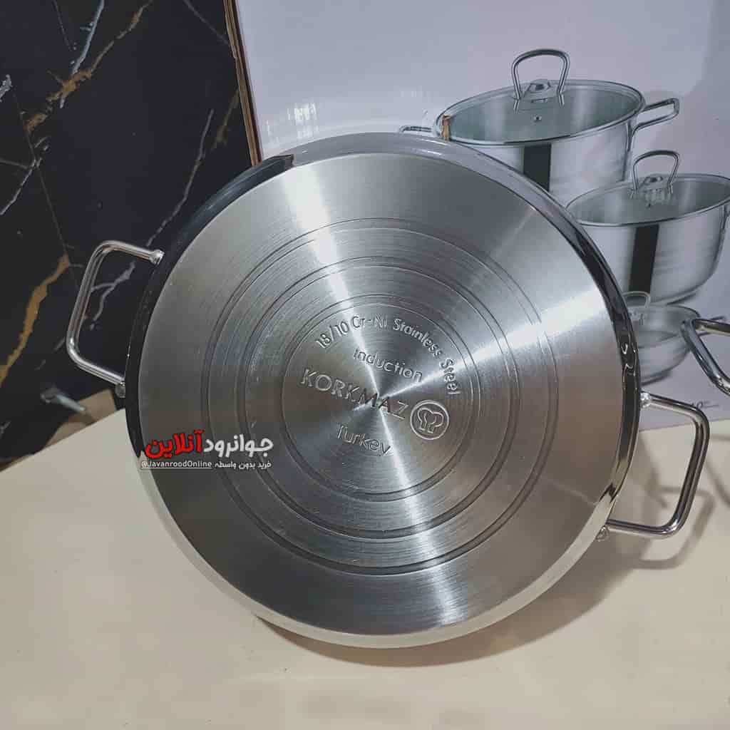 سرویس قابلمه کرکماز 10 پارچه استیل A-1901 Pro Astra Korkmaz
