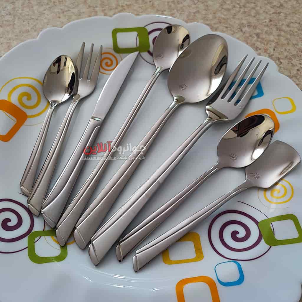 سرویس قاشق چنگال یونیک طرح ناخنی 144 پارچه 24 نفره اورجینال UN-2024