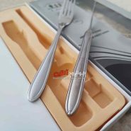 کارد و چنگال یونیک طرح دوتا استیل 12 پارچه 6 نفره Uni-2