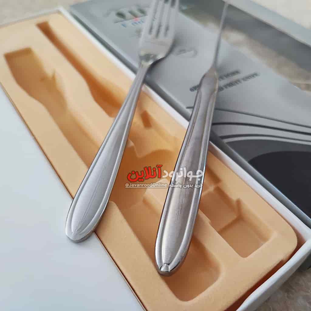 کارد و چنگال یونیک طرح دوتا استیل 12 پارچه 6 نفره Uni-2