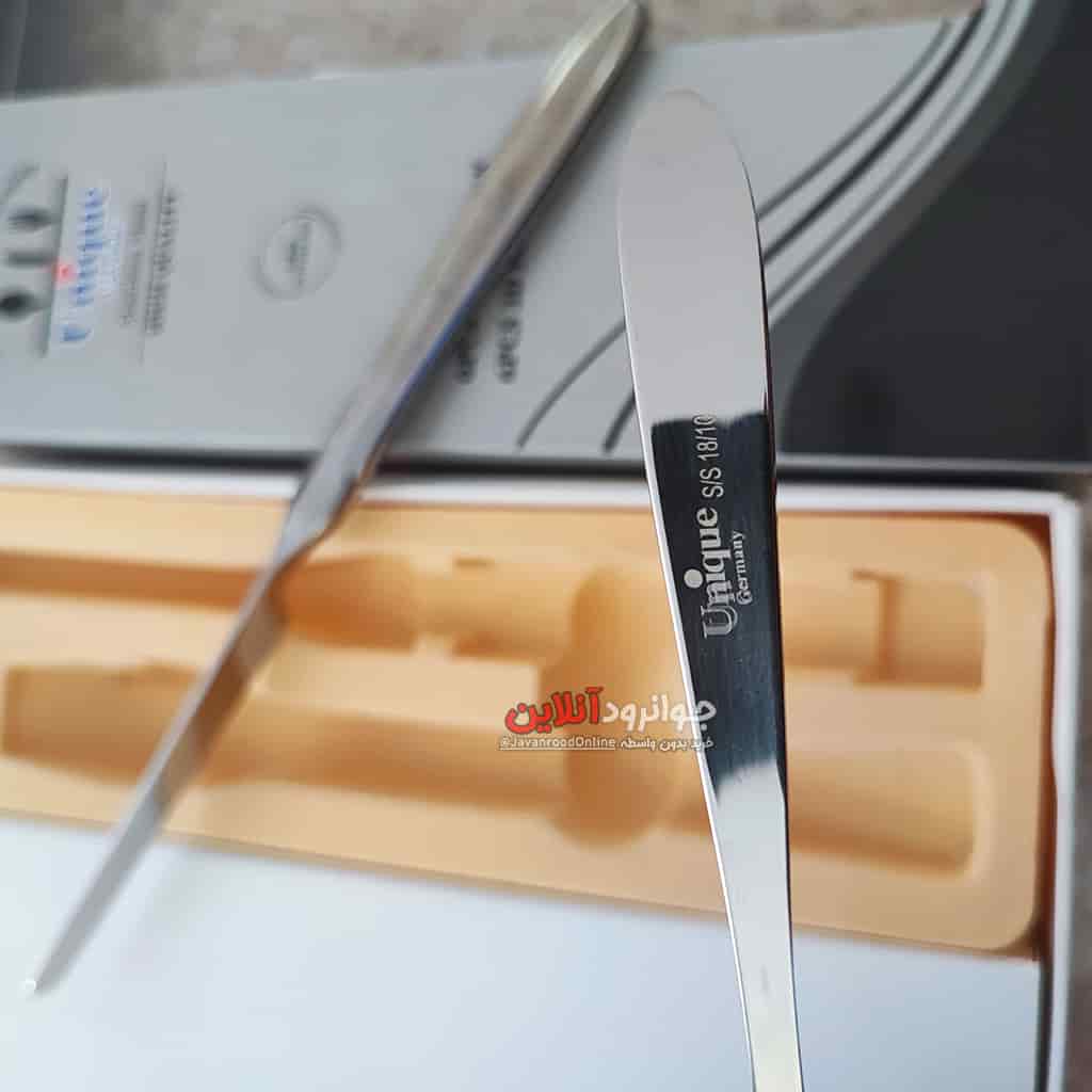 کارد و چنگال یونیک طرح دوتا استیل 12 پارچه 6 نفره Uni-2