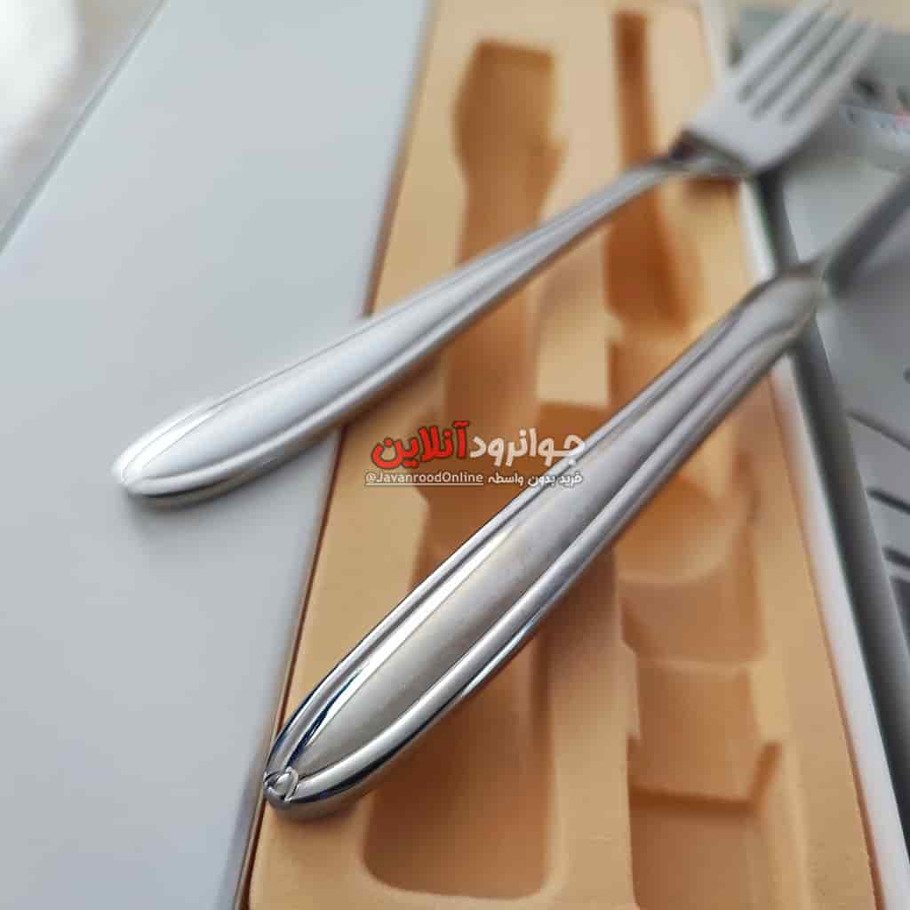 کارد و چنگال یونیک طرح دوتا استیل 12 پارچه 6 نفره Uni-2