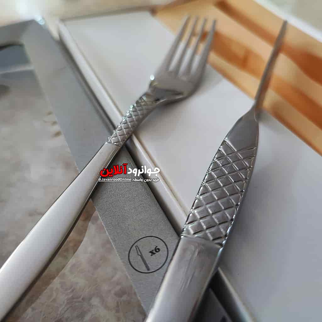 کارد و چنگال یونیک طرح پارما استیل 12 پارچه Uni-3