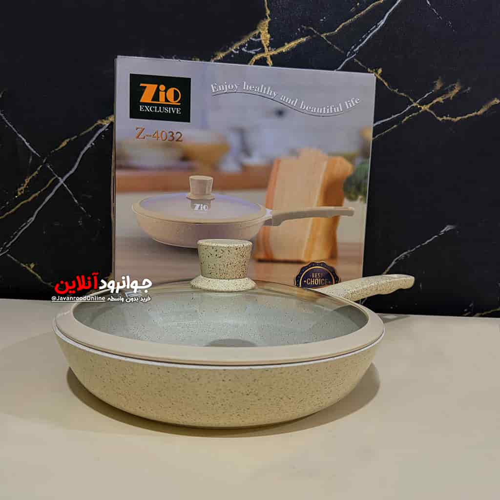 تابه زیو دسته بلند سایز 32 گرانیتی مدل Z-4032 Zio
