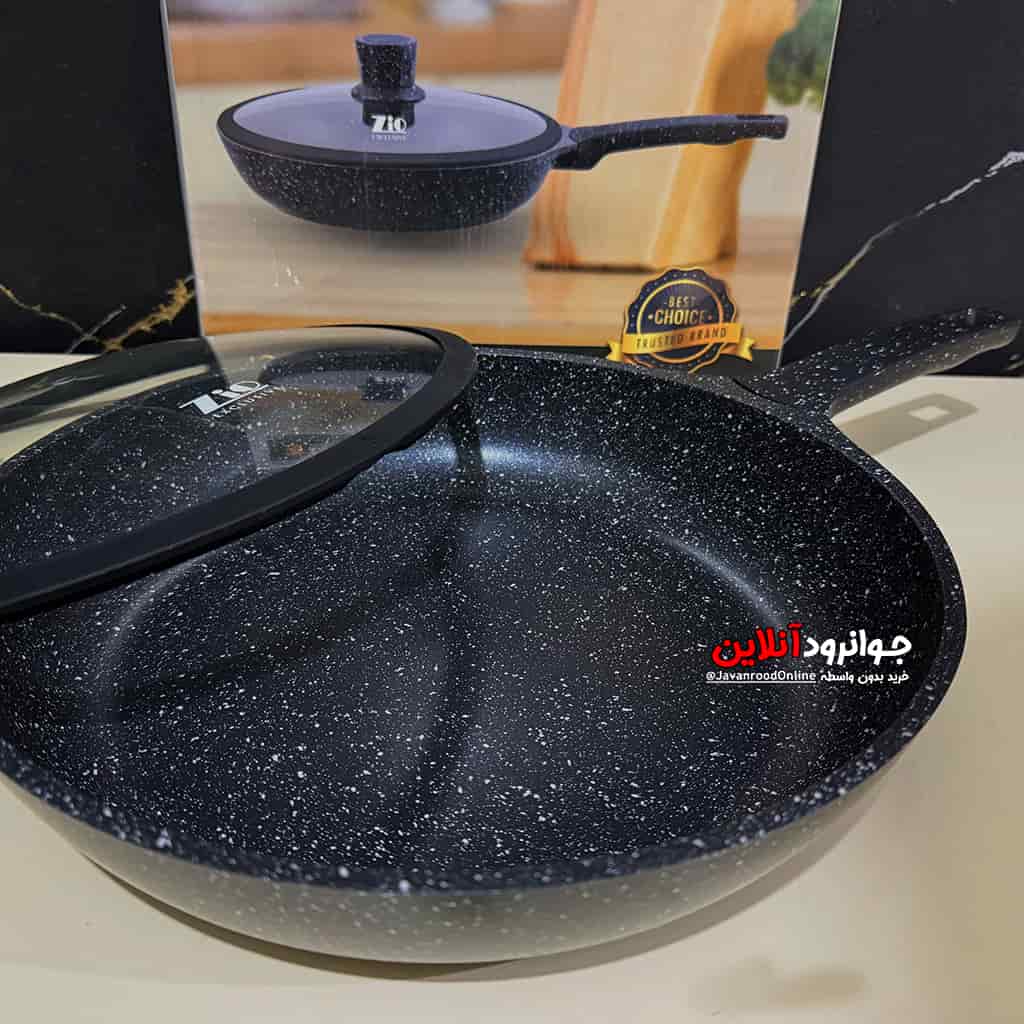 تابه زیو دسته بلند سایز 32 گرانیتی مدل Z-4032 Zio
