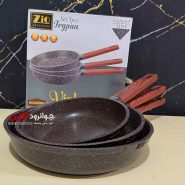 تابه دسته بلند زیو 3 عدد گرانیتی ZIO ZFS-8505S28