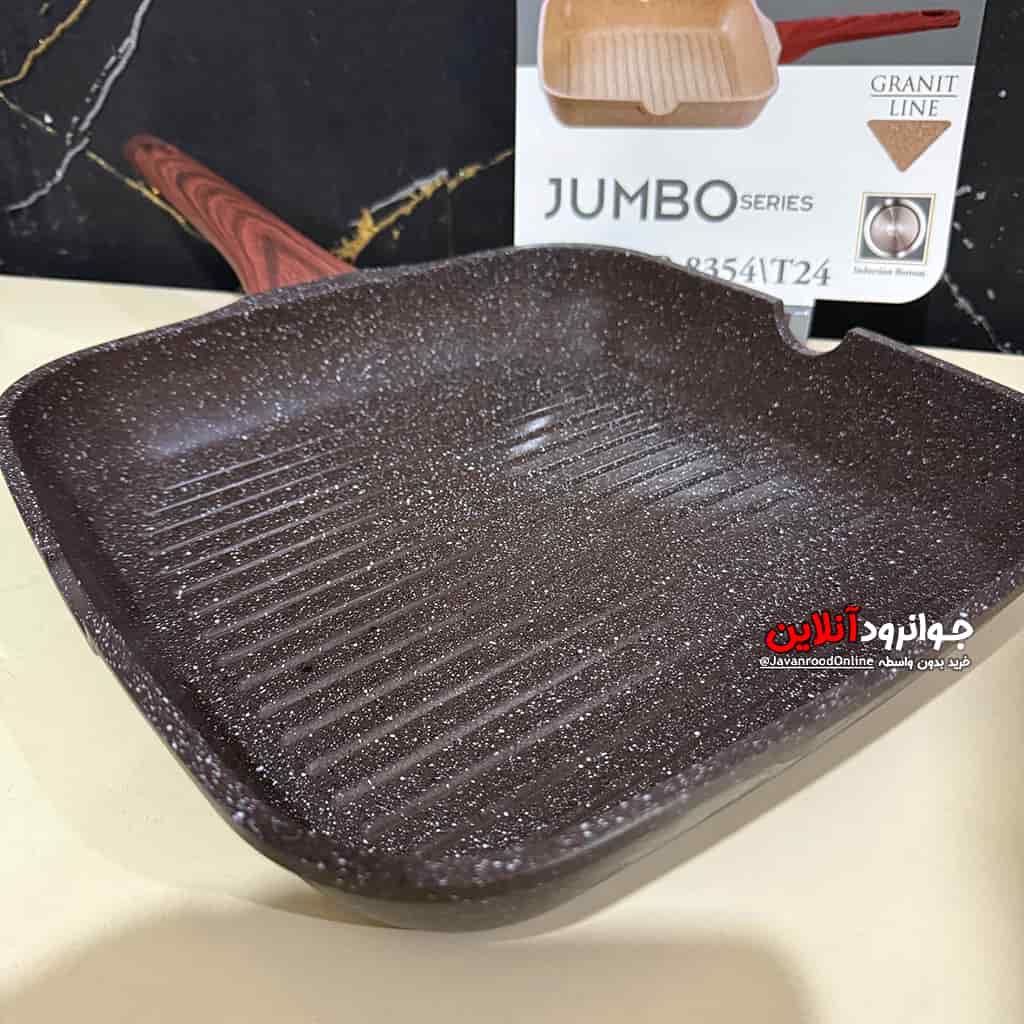 تابه زیو سایز 24 گرانیت دسته بلند Zio ZFP-8354T24