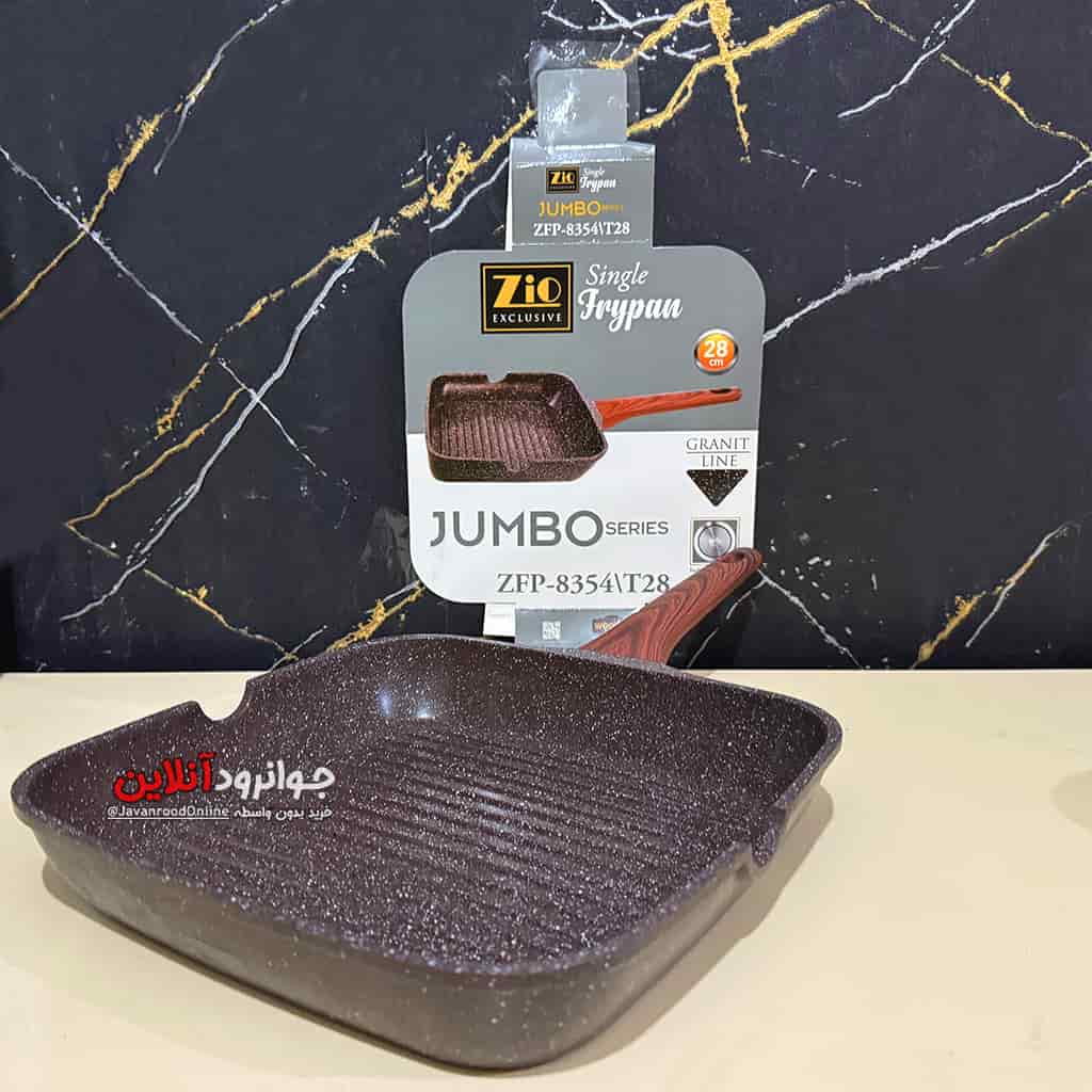 تابه زیو سایز 28 گرانیتی دسته بلند Zio ZFP-8354T28