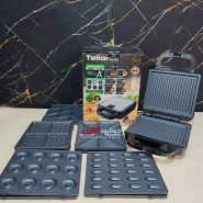 اسنک ساز ساندویچ ساز تلیونیکس 6 کاره 1400 وات TSM1233 Telionix