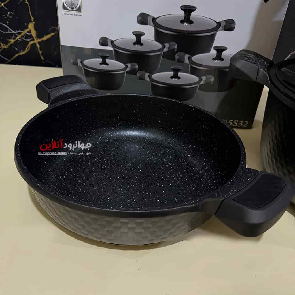 سرویس قابلمه زیو ZCS-8630 5S32 Orchid Series گرانیت 10 پارچه