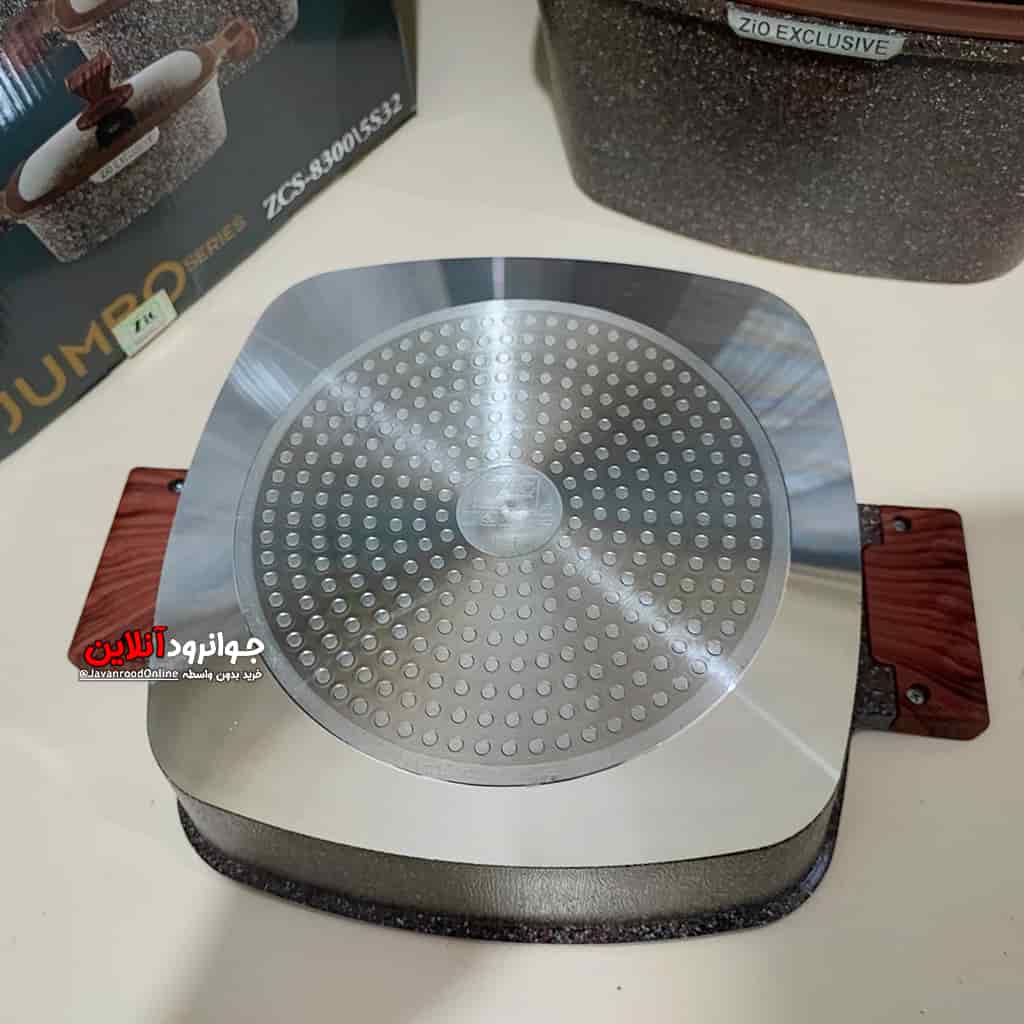 سرویس قابلمه زیو مربع 10 پارچه ZIO ZCS-8300 5S32