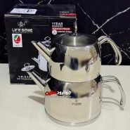 کتری قوری استیل لایف اسمایل 2 لیتر TK1-7