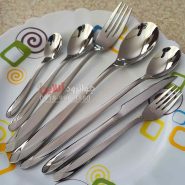 سرویس قاشق چنگال یونیک دولا 120 پارچه استیل اروپایی Unique DL-120