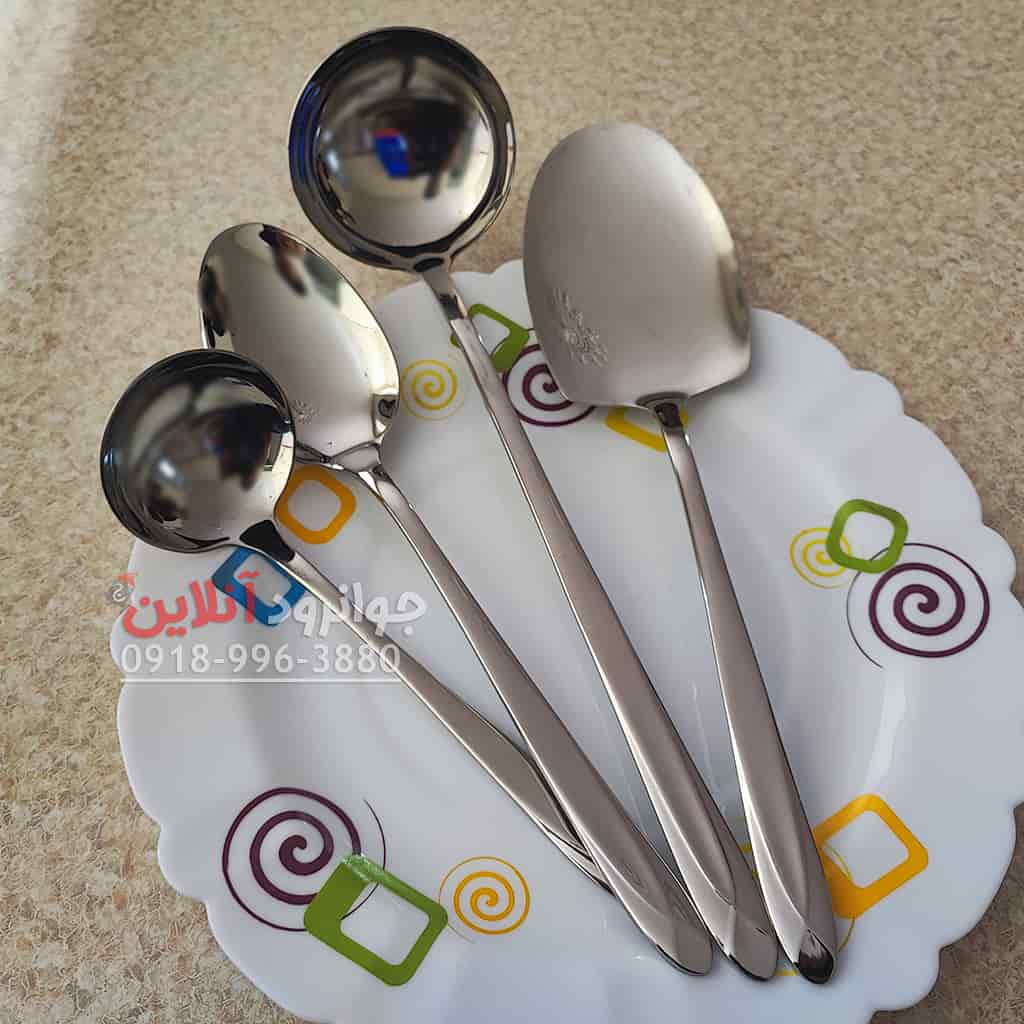 سرویس قاشق چنگال یونیک دولا 120 پارچه استیل اروپایی Unique DL-120