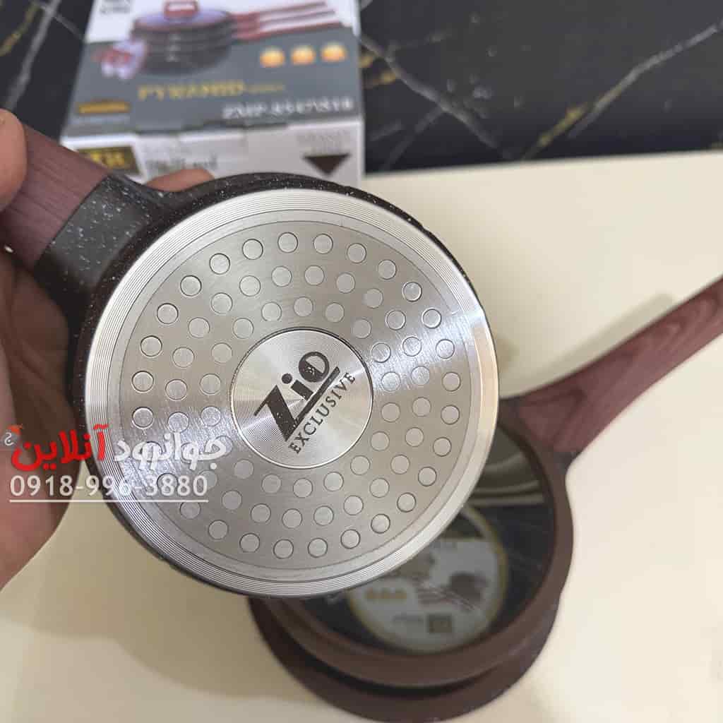 شیر جوش درب دار زیو 3 عددی گرانیتی ZIO ZMP-8457