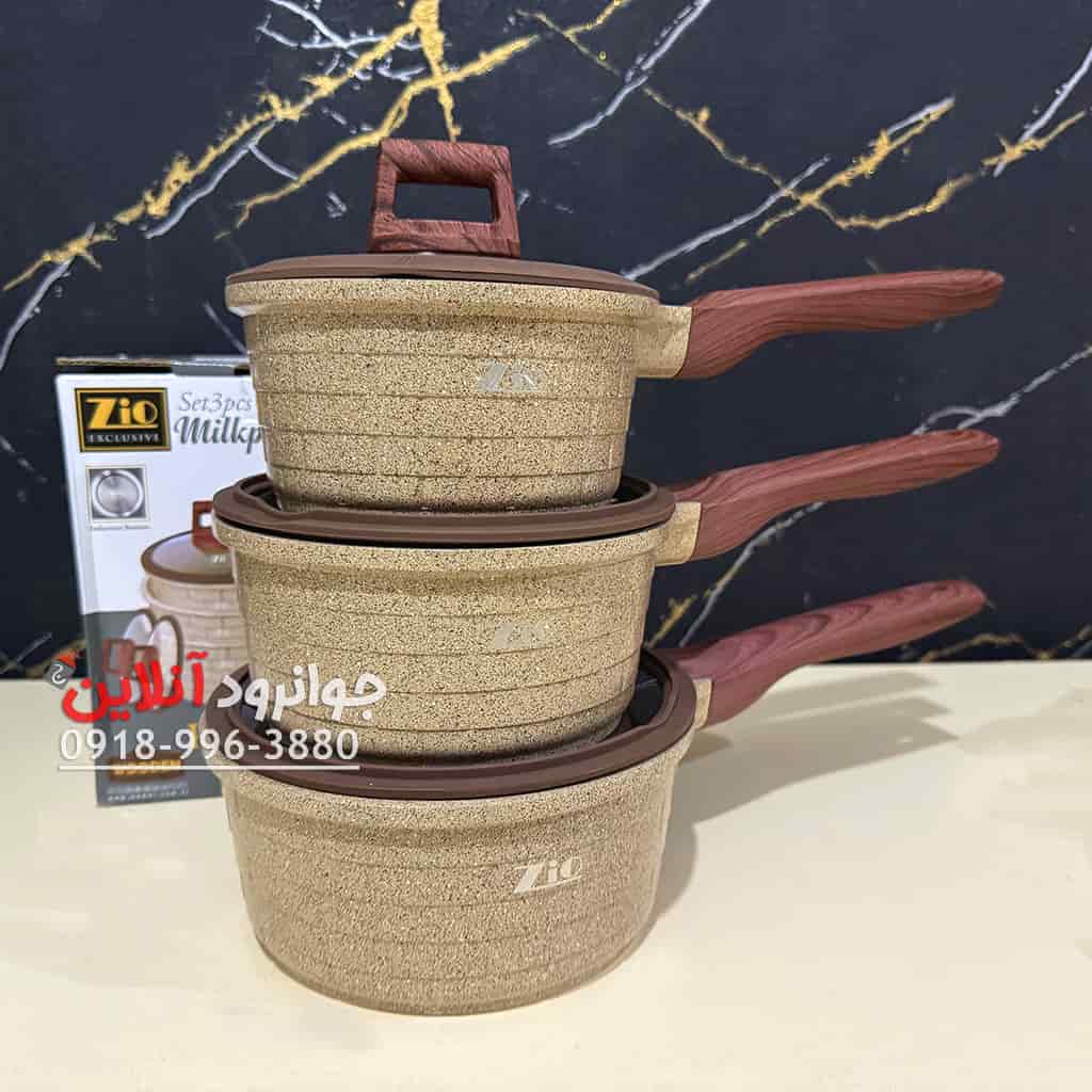 شیر جوش درب دار زیو 3 عددی گرانیتی ZIO ZMP-8457