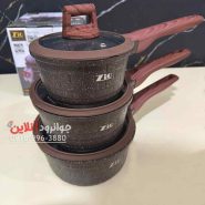 شیر جوش درب دار زیو 3 عددی گرانیتی ZIO ZMP-8457